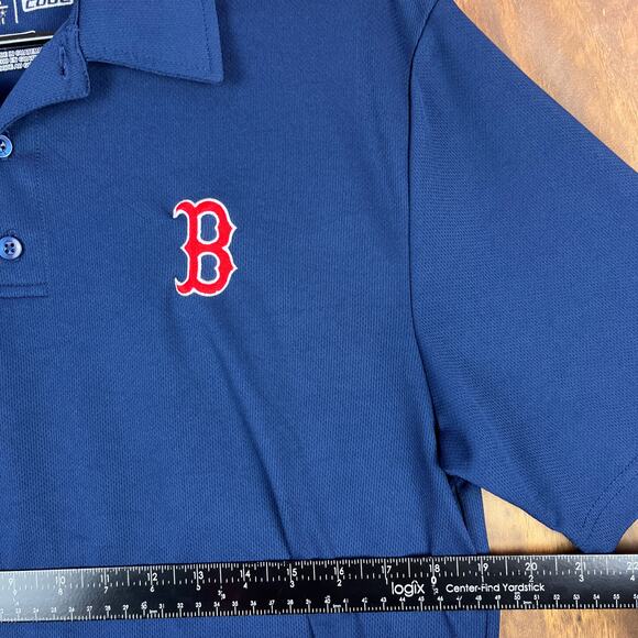 MLB Genuine Merchandise Mens Shirt Navy Blue TX3 Cool Polo Boston Logo Large - Picture 7 of 12